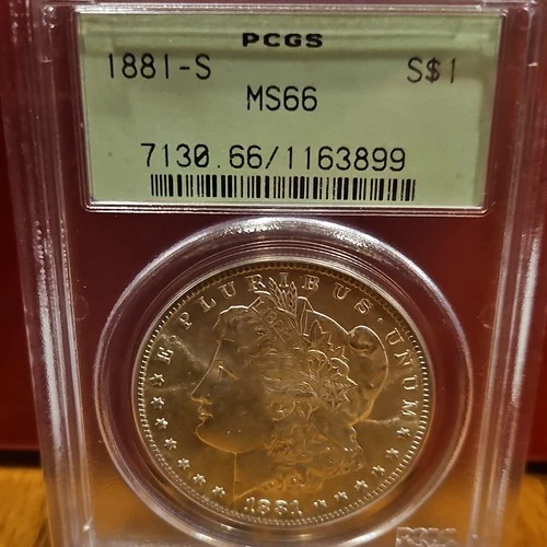 1881 Morgan Dollar PCGS MS66 San Francisco $1 Silver Coin Uncirculated #1163899