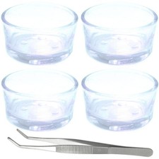 Small Reptile Feeding Dish Food Water Bowl Feeder Cup Basin 0.5 Oz Pet Supplies