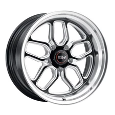Weld Racing Wheels Laguna Street 18x10.5 +50 Black Milled 5x114.3 5x4.5 (QTY 1)