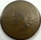 1879 Indian Head Cent Exact Coin Imaged #IND2179