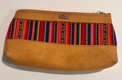 Pencil Case in Suede & Inca Textile