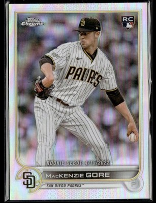 2022 Topps Chrome Update #USC19 MacKenzie Gore Refractor Card 0302H