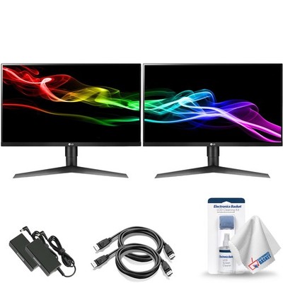 Dual Monitor Bundle - LG 27GL650F-B 27 Inch UltraGear Full HD IPS Gaming