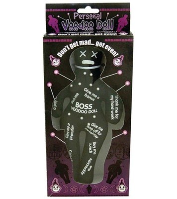 BOSS Voodoo Doll with Pins ~ Adult Gag Joke Office Gift - I want my raise!!  