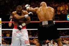 Danny Williams white trunks and Mike Tyson black trunks fights eac 2004 Photo 85