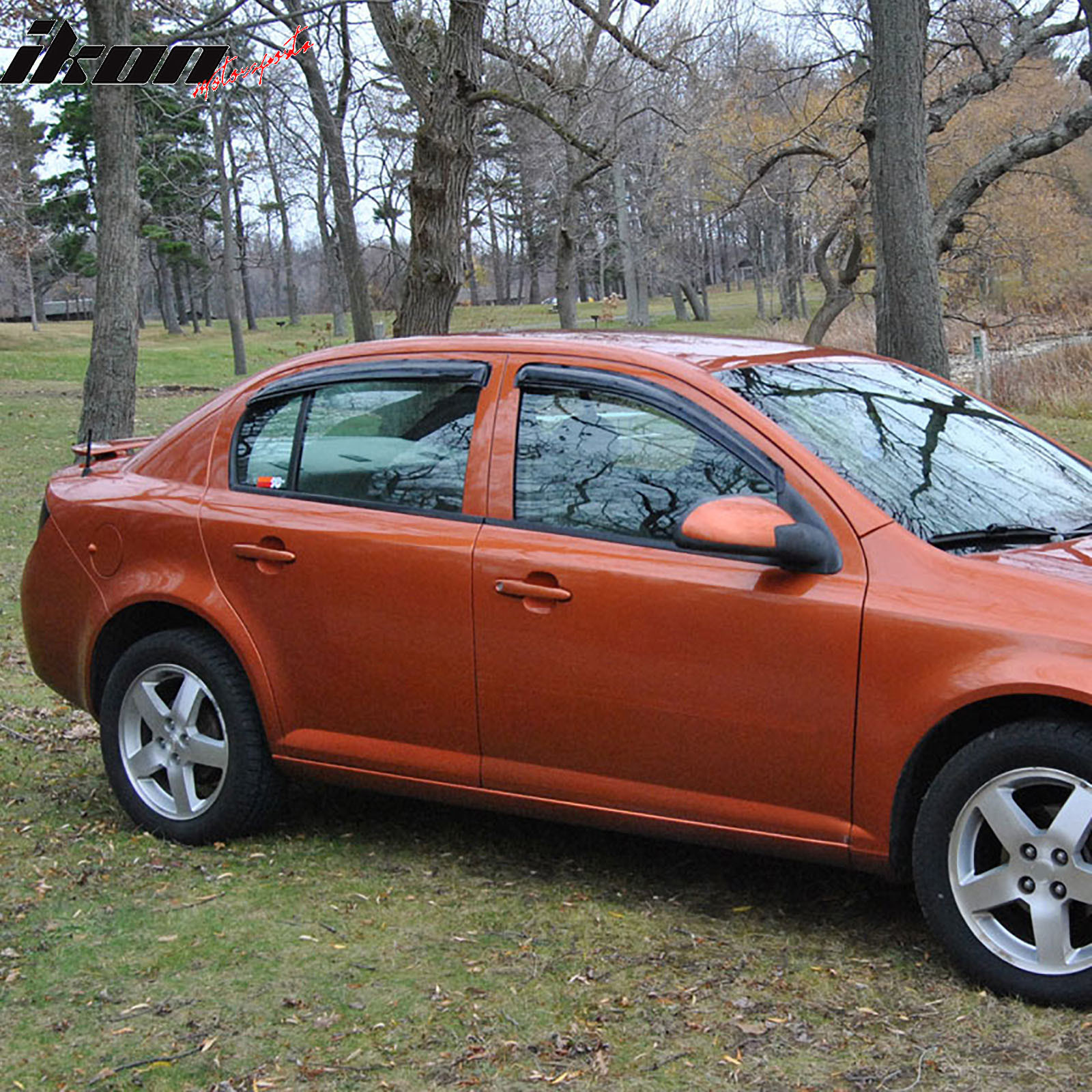 Fits 05-10 Chevy Cobalt Sedan Acrylic Window Visors Sun Guard Rain Deflector 4PC