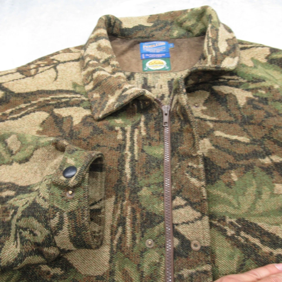 Chaqueta Pendleton X Cabelas Para Hombres 3XL Camuflada Lana Nylon Outdoorman EE. UU. DE COLECCIÓN RARA Foto 3 de 4