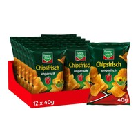 Funny-Frisch Chipsfrisch Ungarisch 12Er Pack (12 X 40G) Kartoffelchips Snacks