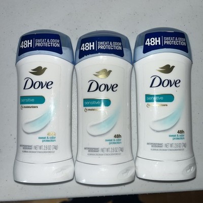 Dove Sensitive Antiperspirant Deodorant Moisturizers All Day Protection 2 Pack