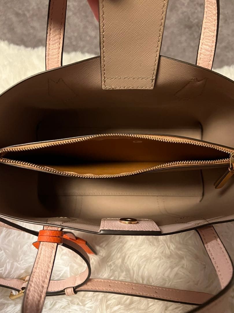 Tory Burch Handbag Shoulder Bag Leather Pink Women's From Japan thumbnail 5