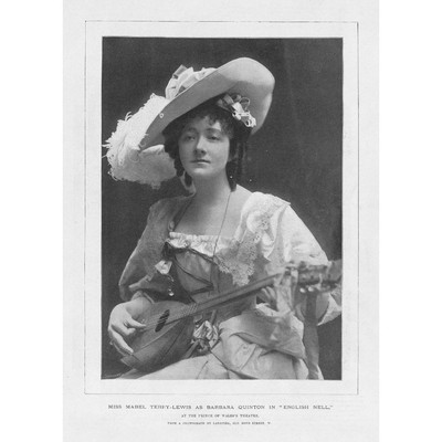 MABEL TERRY-LEWIS Schauspielerin auf Englisch Nell at Prince of Wales Antikdruck 1900