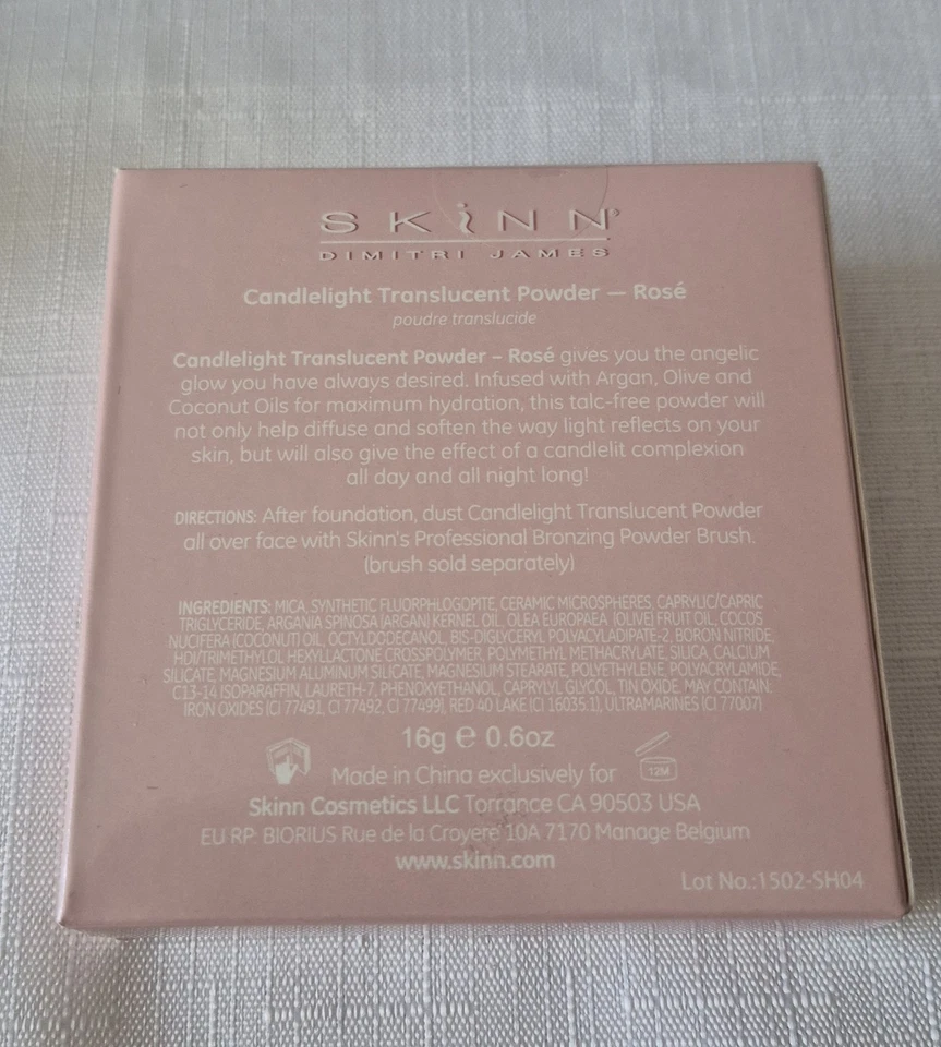 Skinn Dimitri James Candlelight Polvo Translúcido Rosa SELLADO Envío Gratis Foto 2 de 2