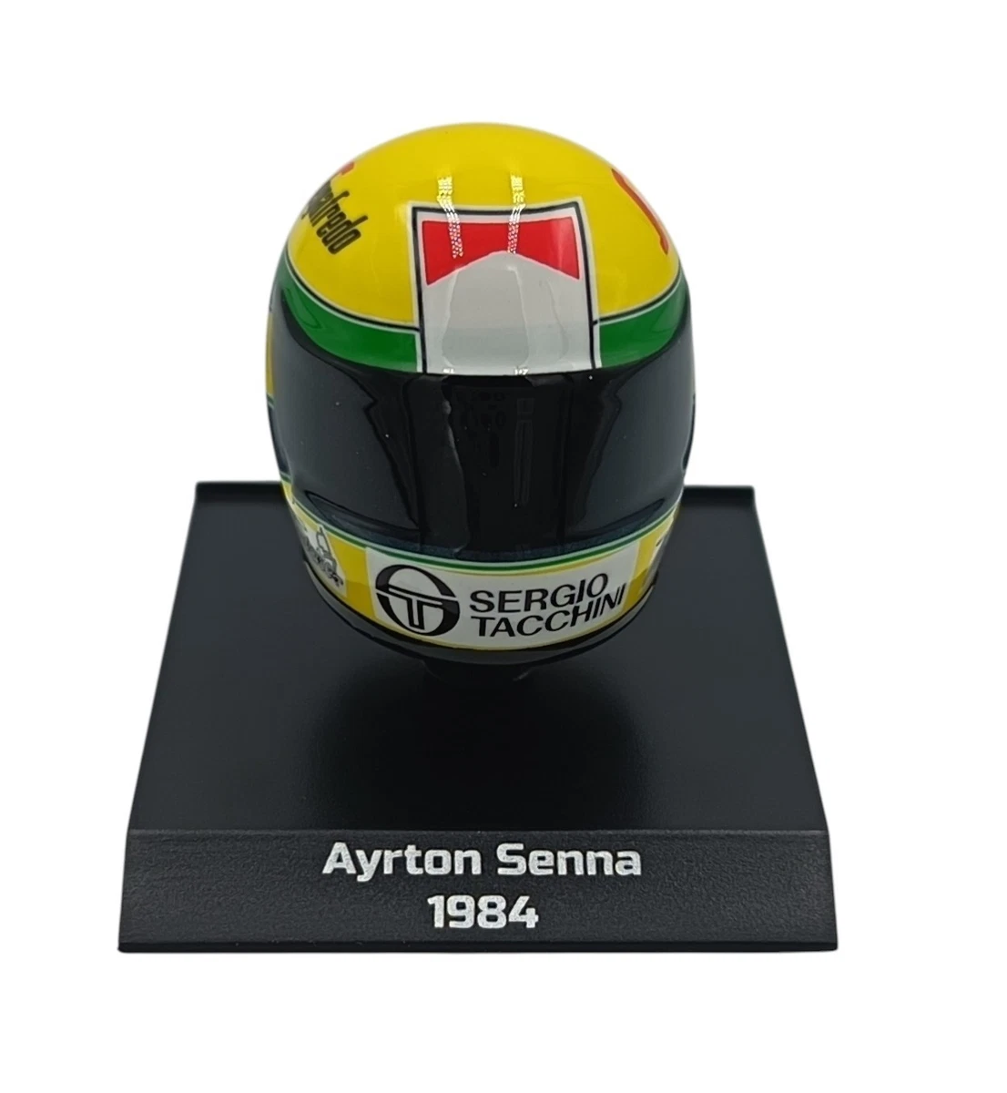 Casque Ayrton Senna 1982 Minichamps échelle 1/8 - F1, Pièce Rare