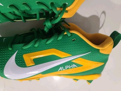 Men Size 12.5 Wide Nike Oregon Ducks PE Alpha Menace Elite Green