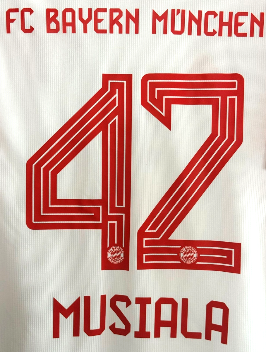Bayern Munich Musiala 42 Jersey 23/24 Home Adidas L IJ7442 UCL