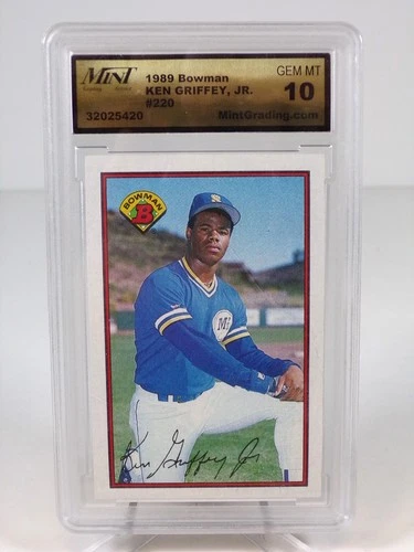 Ken Griffey Jr 1989 Bowman #220 Card Mint Grading MGS 10 GEM MT 052025MLCD-153