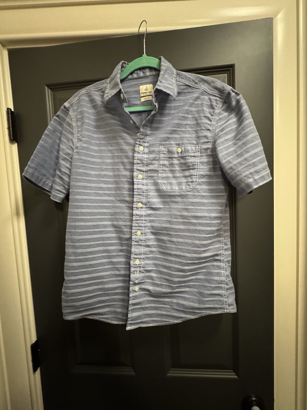 Johnnie-O Hangin’ Out Men's Medium Light Blue Short Sleeve