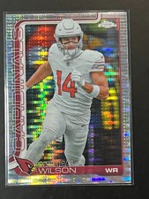 2025 Topps Chrome #2 Michael Wilson - Pulsar Refractor - Arizona Cardinals