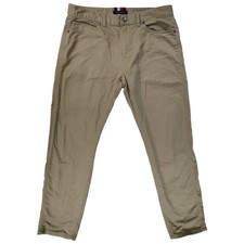 Tommy Hilfiger Herren Chino Hose Größe 34 Beige Baumwollmischung Tapered Leg