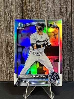 2025 Bowman Chrome Draft MAX WILLIAMS 1st Refractor #BDC-68 Marlins