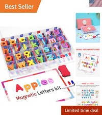 Complete Magnetic Alphabet Learning Kit - 238 Colorful Foam Letters for Children