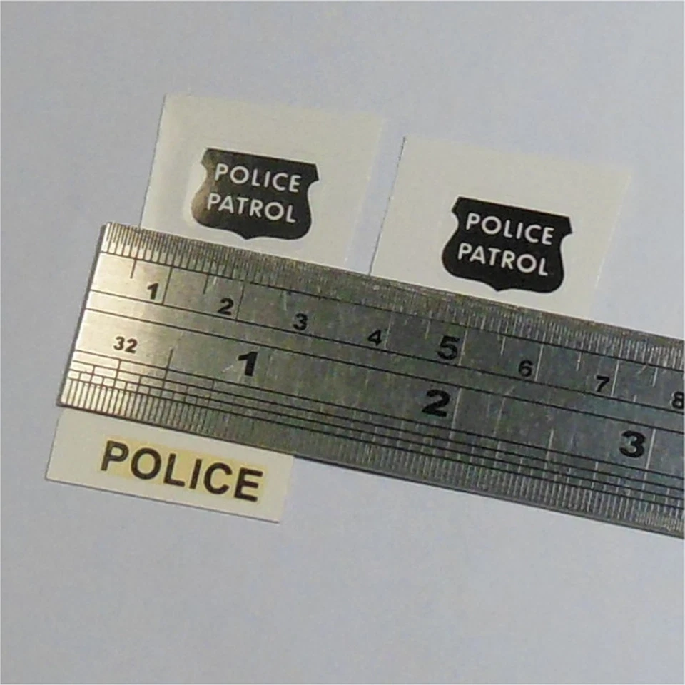 Corgi Toys  481 Chevrolet Police State Patrol Car Stickers - Image 2 of 3