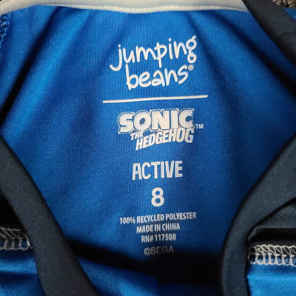 Boys Outfit 8 NBA Shorts & Sonic The Hedgehog Shirt Two Piece Play School Set - Image 3 of 4