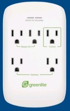 NEW - Greenlite 5 Outlet Advanced Power Strip Tier 1 - Save Money and Protect