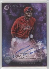 2016 Bowman Inception Prospect Purple 78/150 Cornelius Randolph #PA-CR Auto 0c2