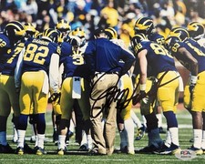 Jim Harbaugh Signed Autographed Michigan Wolverines 8x10 Photo PSA/DNA COA 