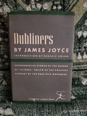 Modern Library  Dubliners by James Joyce, Vintage Hardcover Clipped Jacket 1954