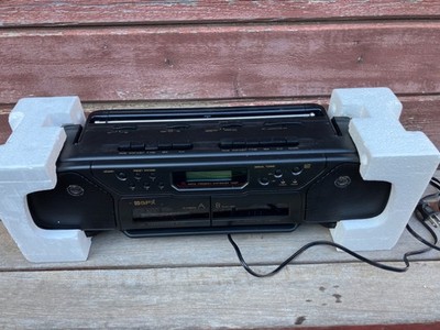 昭和レトロ❗️美品STEREO RADIO CASSETTE PLAYER VTG GPX C995 AM/FM STEREO BOOMBOX RADIO w CASSETTE PLAYER RECORDER