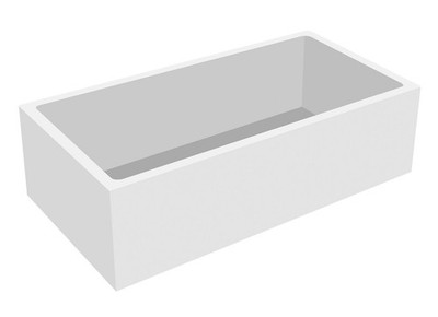 Wannenträger Styroporträger 180 x 80 cm für Rechteck-Badewanne verfliesbar Weiß