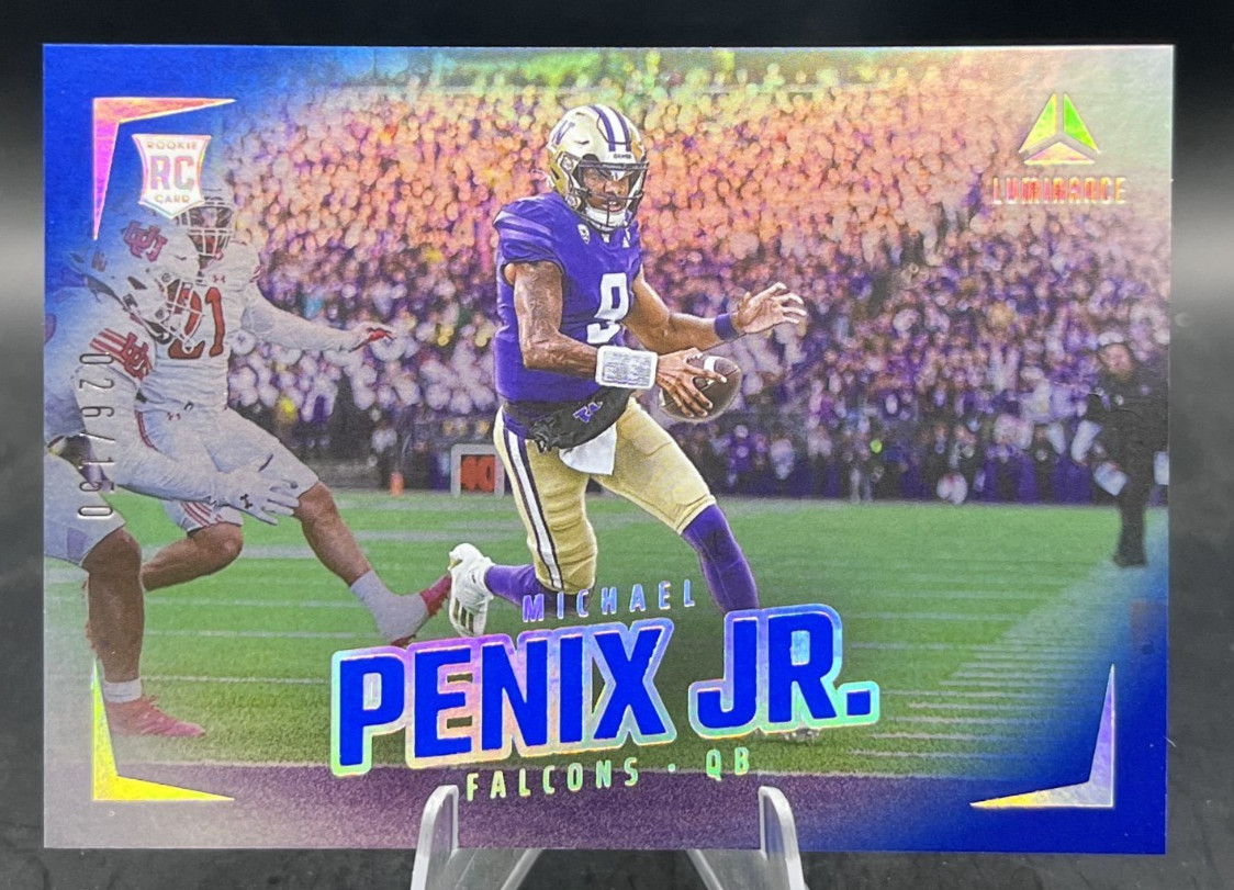 2024 Panini Luminance Blue Michael Penix Jr. RC #179 Atlanta Falcons /150