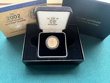 2002 Sovereign Gold Proof Full, Sheild Back Sovereign. Box And Coa