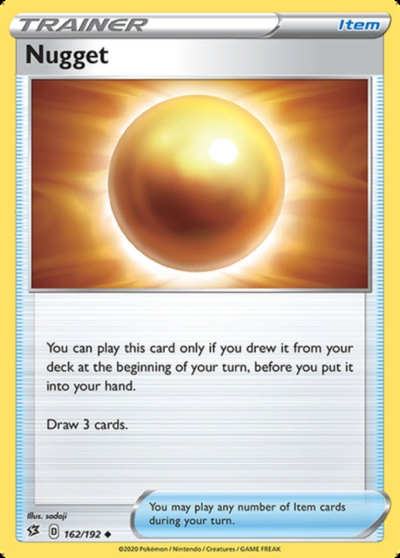 Nugget - 162/192 - Uncommon (Near Mint) Rebel Clash - Trainer - Item Pokémon