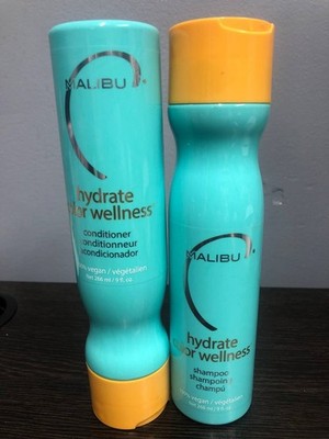 Malibu C Hydrate Color Wellness Shampoo + Conditioner 100% vegan 9 fl oz.