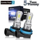 Pair H11 LED Headlight Bulbs Kit Super Bright 6500K 1200000LM White Low Beam