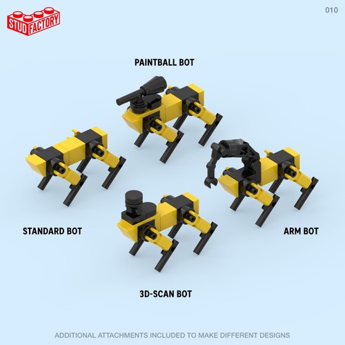 Boston Dynamics Spot Robot Dog (Mini-Figure Scale) – Custom Lego Kit - Picture 3 of 4