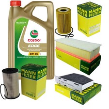 INSPEKTIONSKIT FILTER CASTROL 5L ÖL 5W30 für VW Passat Variant 3C5 2.0 TDI 16V