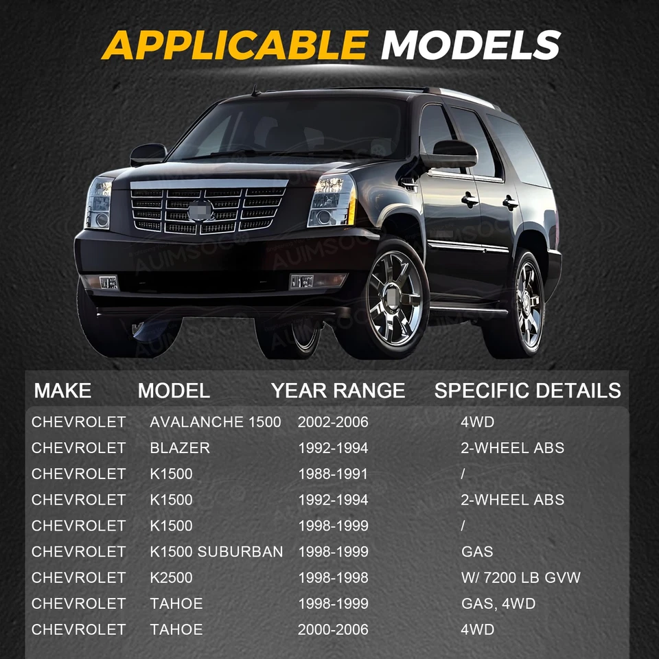 4WD Front CV Axle Shaft 6-Lug For Chrvy Silverado GMC Sierra 1500 K1500 Yukon Foto 3 de 4