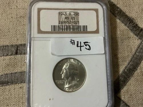 1945-D NGC MS-65 Washinton Quarter