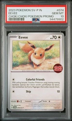2024 POKEMON INDONESIAN SV-P PROMO #074 EEVEE PSA 10