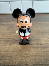 Vintage Walt Disney Productions Mickey Mouse Windup Wind Up toy 1977 Tomy Works