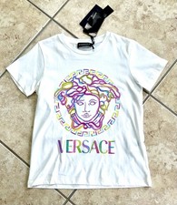 New Authentic Versace Girls Medusa T Shirt White Size 10