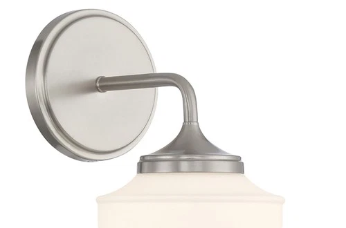 Minka Lavery 2571 Cornwell 10" Tall Bathroom Sconce - Nickel - Picture 7 of 7