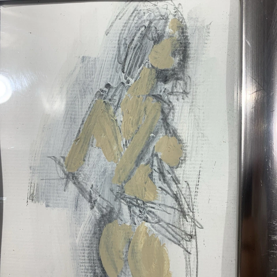 Beto Mejía Original Moderno Expresionista Abstracto Mujer Figura Arte Pintura Foto 4 de 4