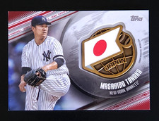 2020 Topps Global Game Medallion Card Masahiro Tanaka Gold /10 #GGM-MA Yankees