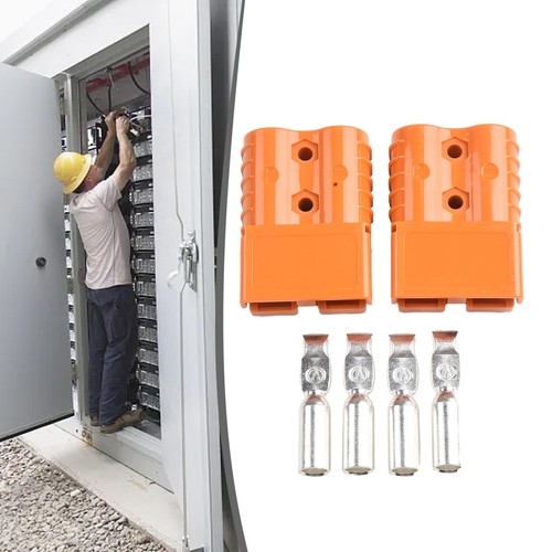 2PCS 120AMP Connector for Forklift Battery with Copper Silver Contacts - Afbeelding 11 van 36