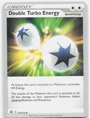 Double Turbo Energy 2023 Gabriel Fernandez 151/172 World Champion Pokemon HP DMG